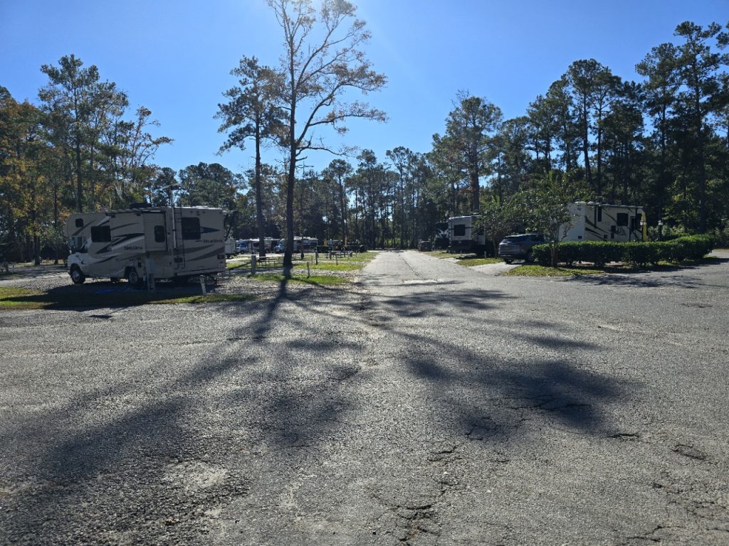 A view of the campground