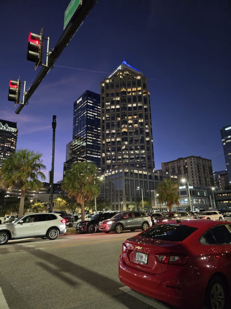 Downtown Tampa at night