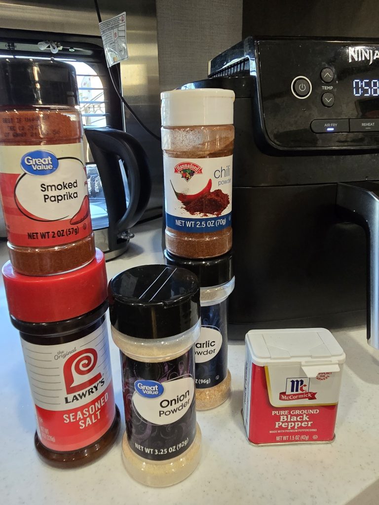 Seasonings we used