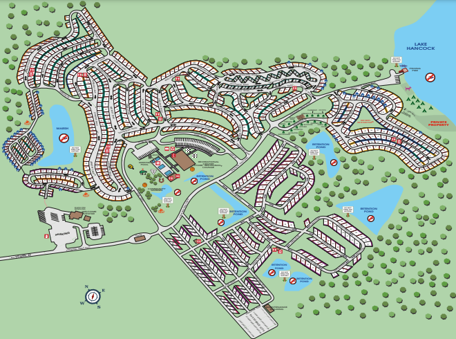 Thousand Trails Orlando Campground Map
