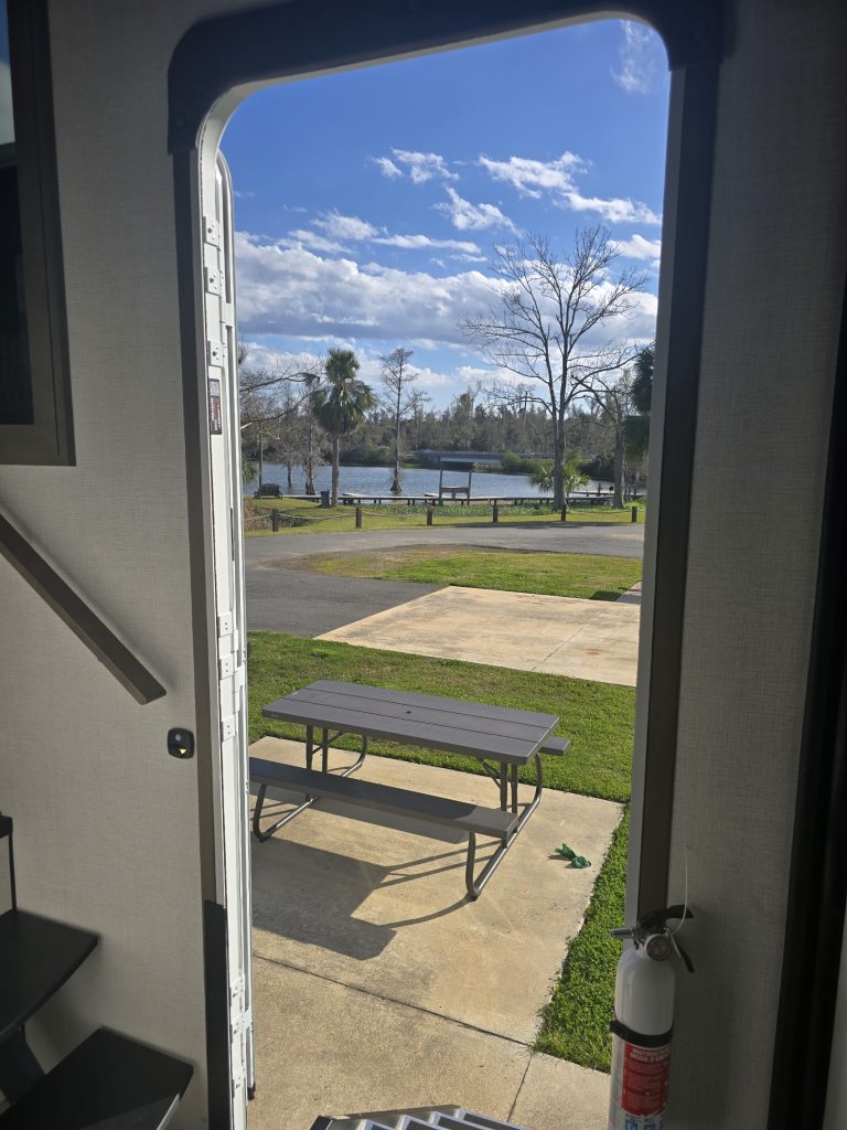 View out our front door