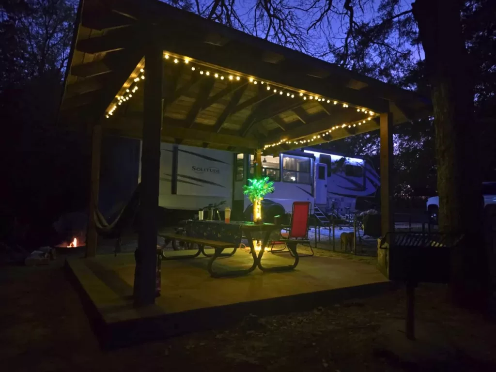 Our site at night